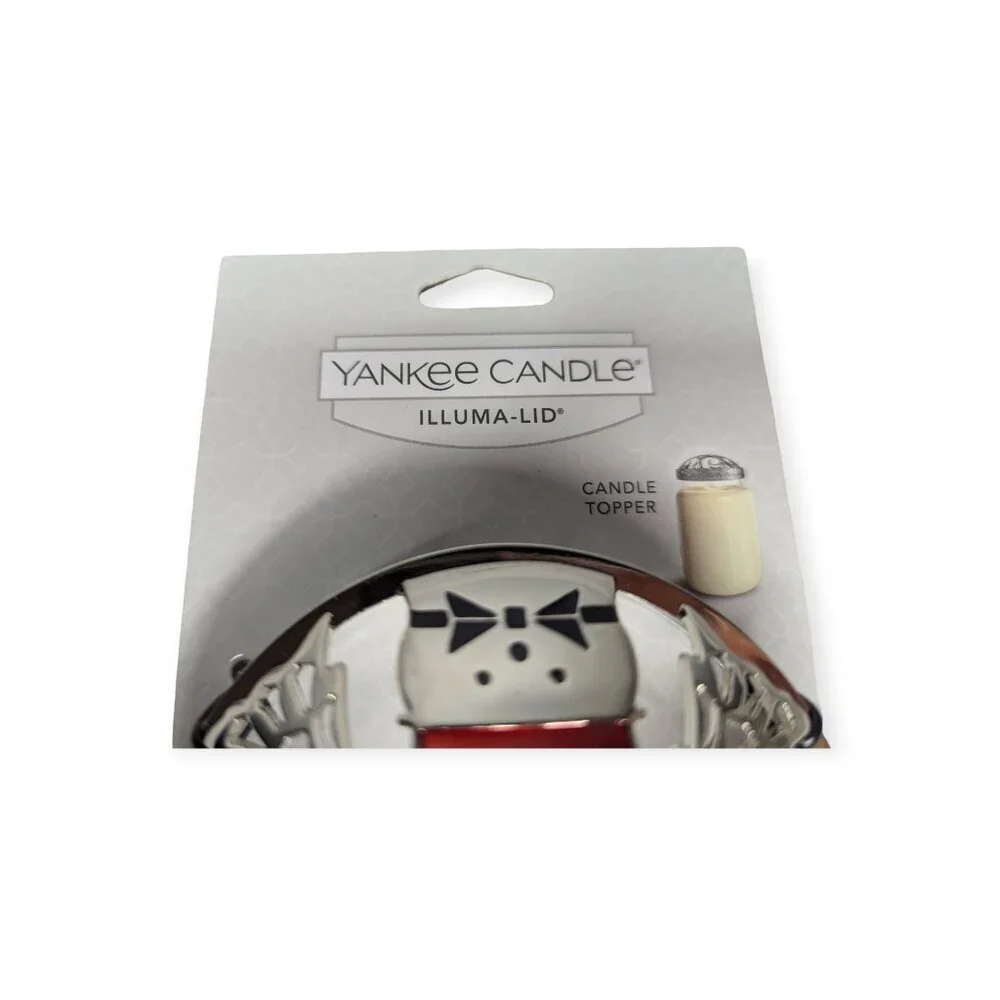Yankee Candle Illuma Lid Jar Candle Topper- Snowman NWT